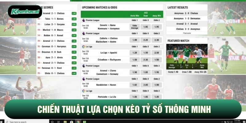 Chiến thuật lựa chọn kèo tỷ số thông minh Chiến thuật lựa chọn kèo tỷ số thông minh