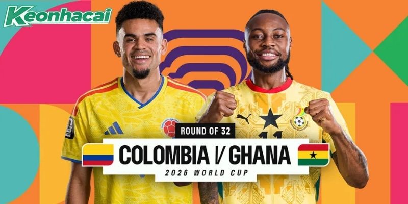 Đây là lần đầu tiên Colombia vs Ghana đối đầu nhau Đây là lần đầu tiên Colombia vs Ghana đối đầu nhau
